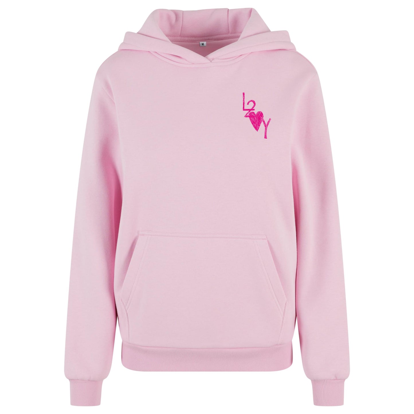 Damen Fluffy Hoodie Basic pink