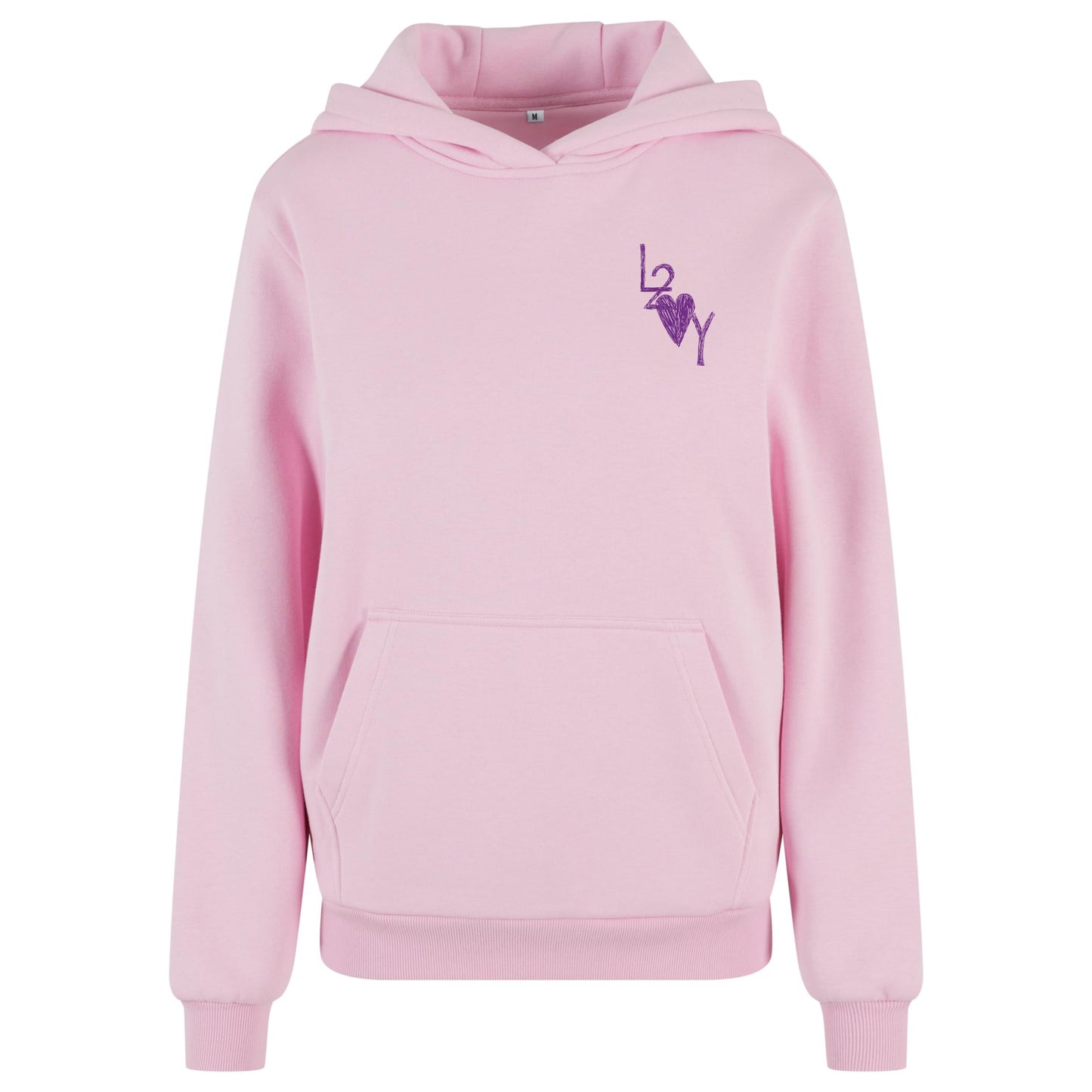 Damen Fluffy Hoodie Basic pink