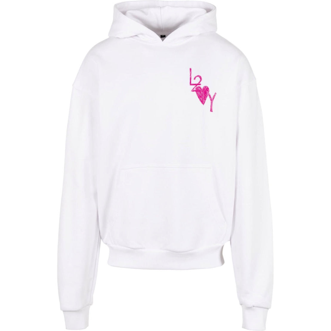 Hoodie Basic weiß