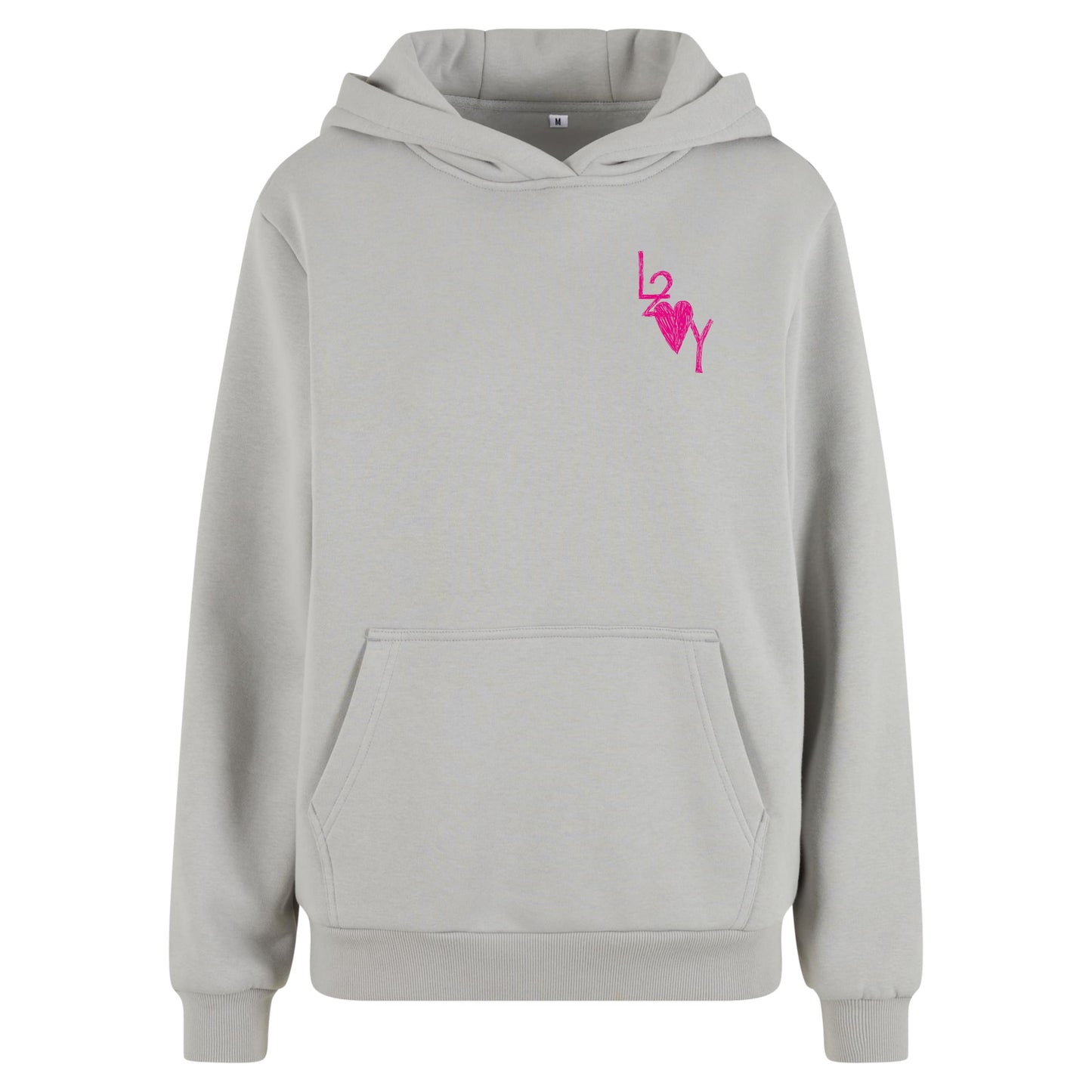Damen Fluffy Hoodie Basic lightasphalt