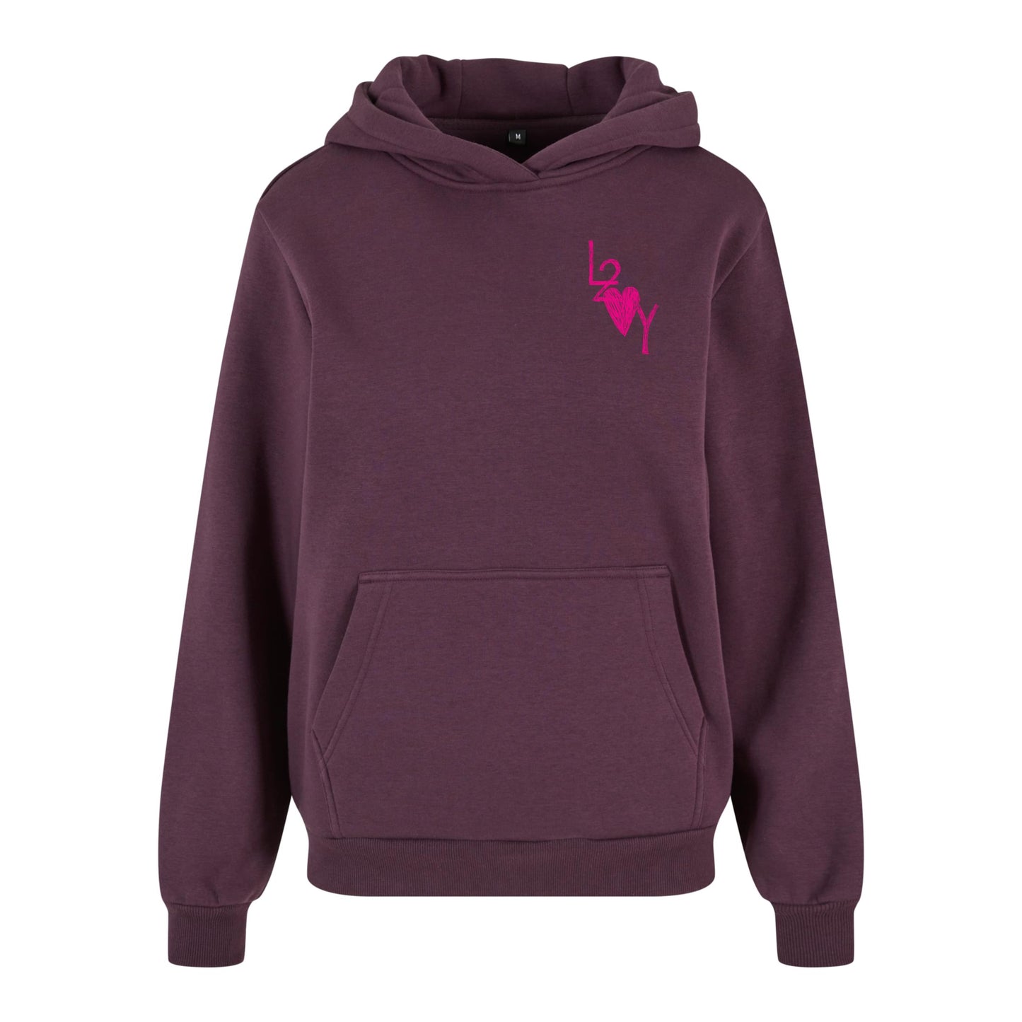 Damen Fluffy Hoodie Basic lila