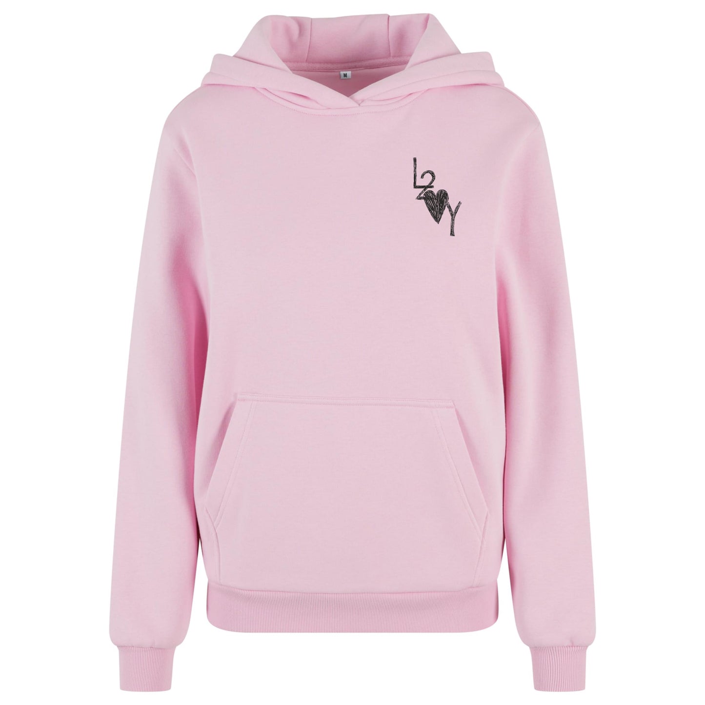 Damen Fluffy Hoodie Basic pink