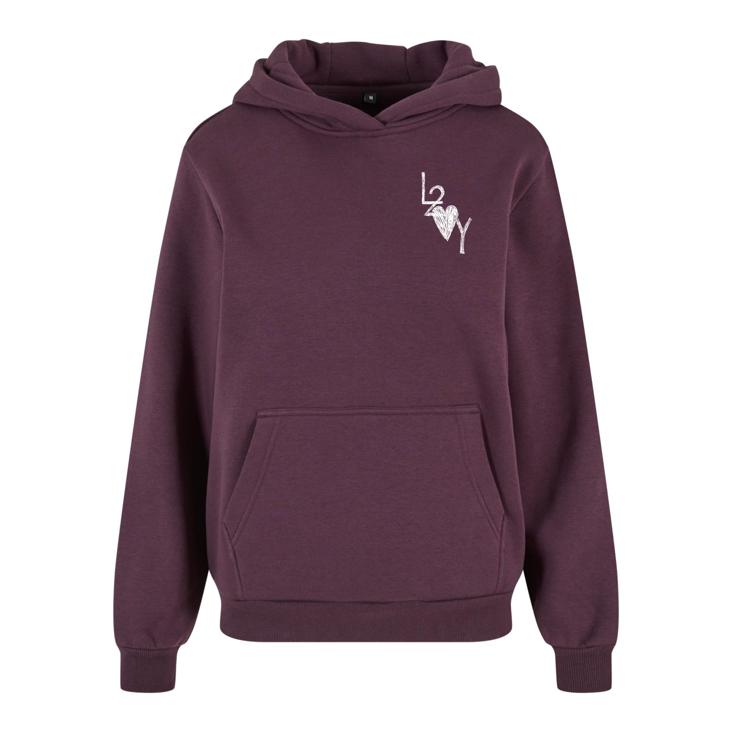 Damen Fluffy Hoodie Basic lila