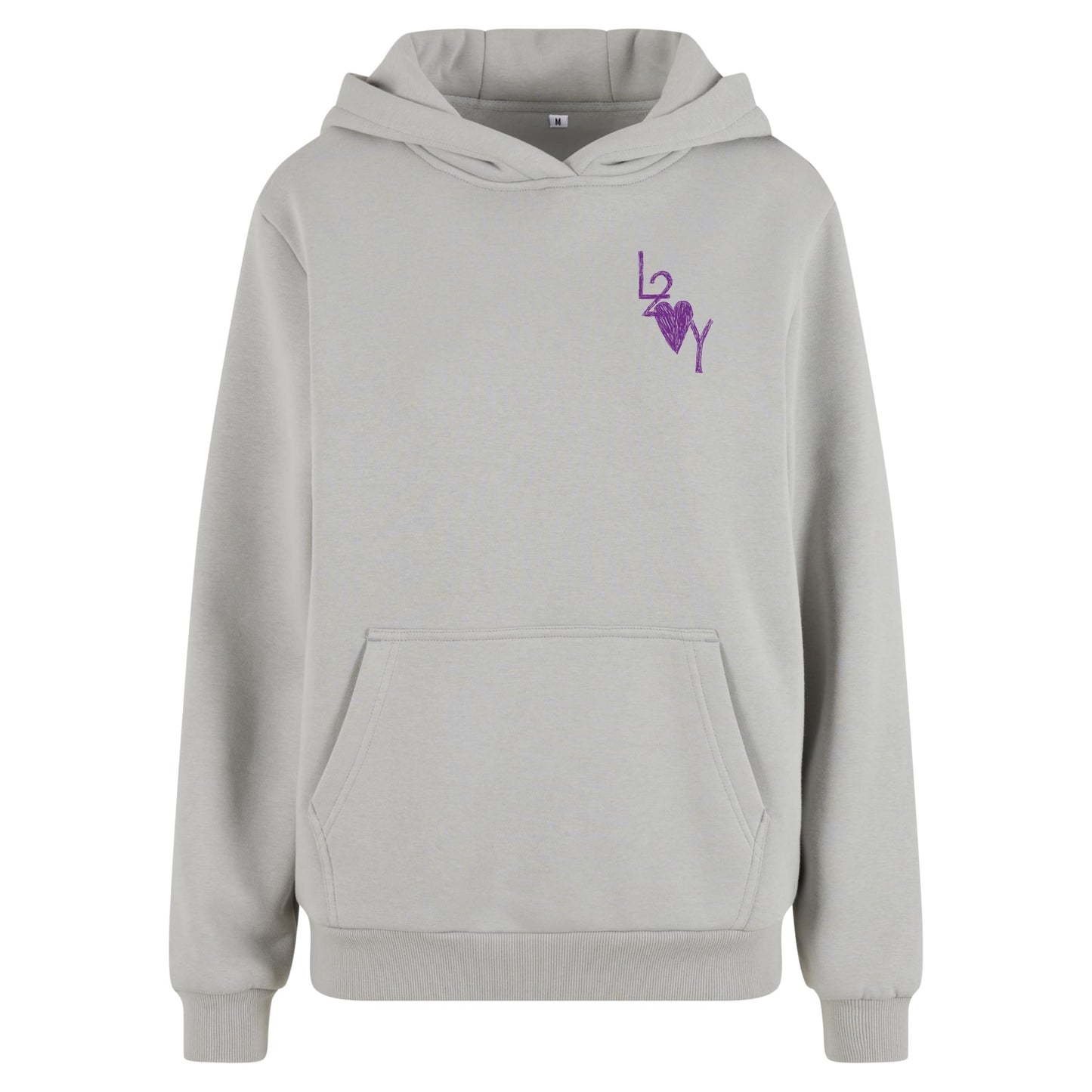 Damen Fluffy Hoodie Basic lightasphalt