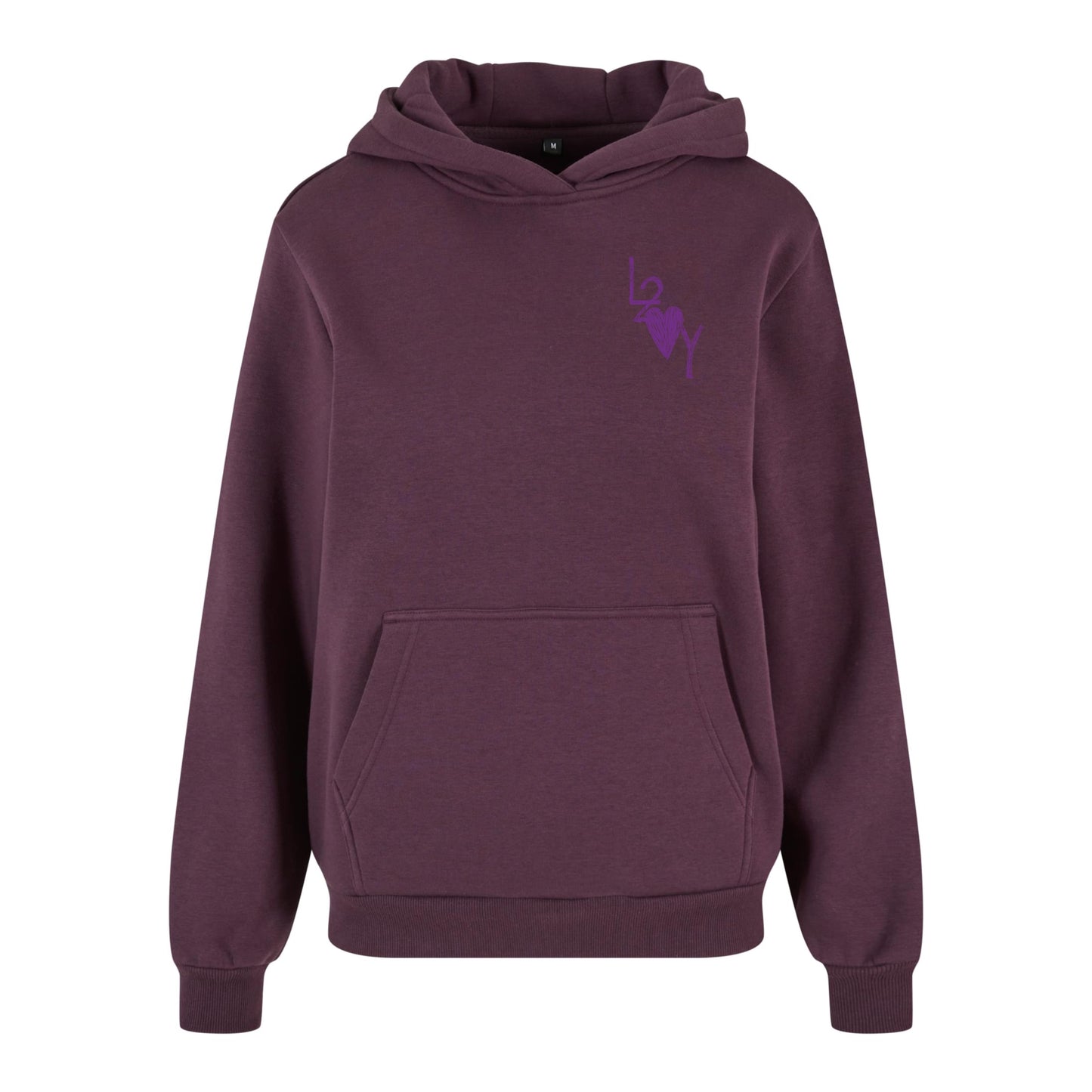 Damen Fluffy Hoodie Basic lila