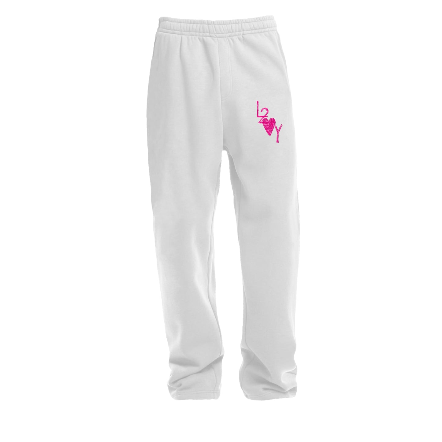 Fluffy Trackpant Basic weiß
