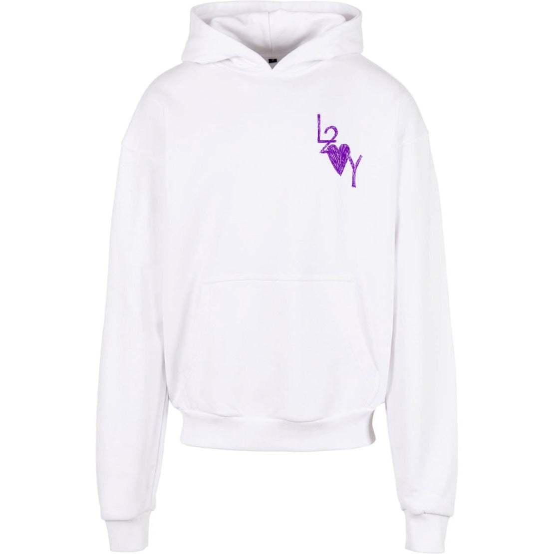 Hoodie Basic weiß