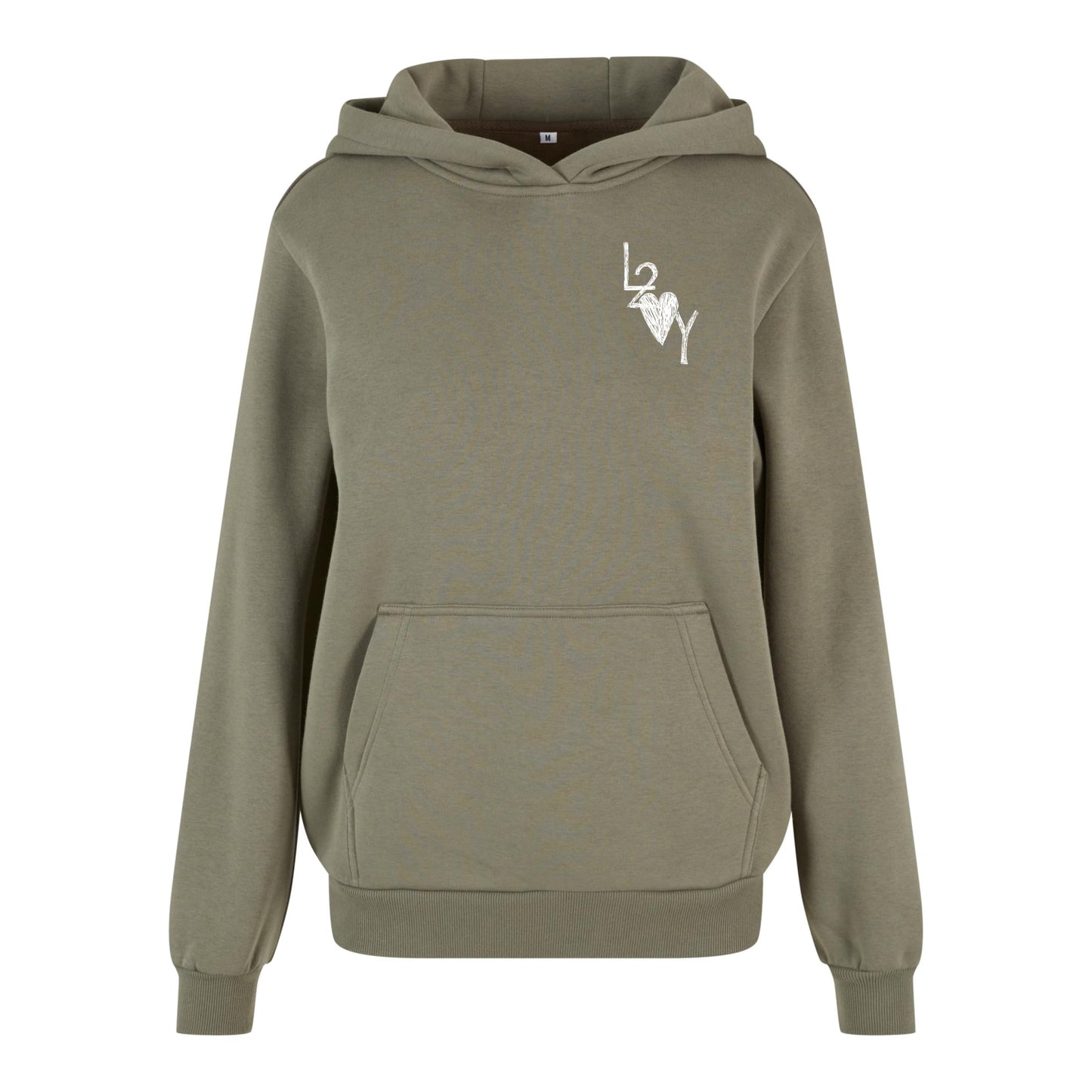 Damen Fluffy Hoodie Basic olive