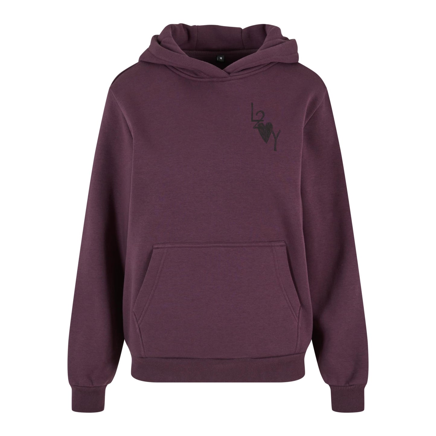 Damen Fluffy Hoodie Basic lila