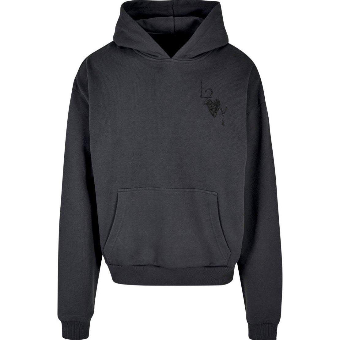 Hoodie Basic grau