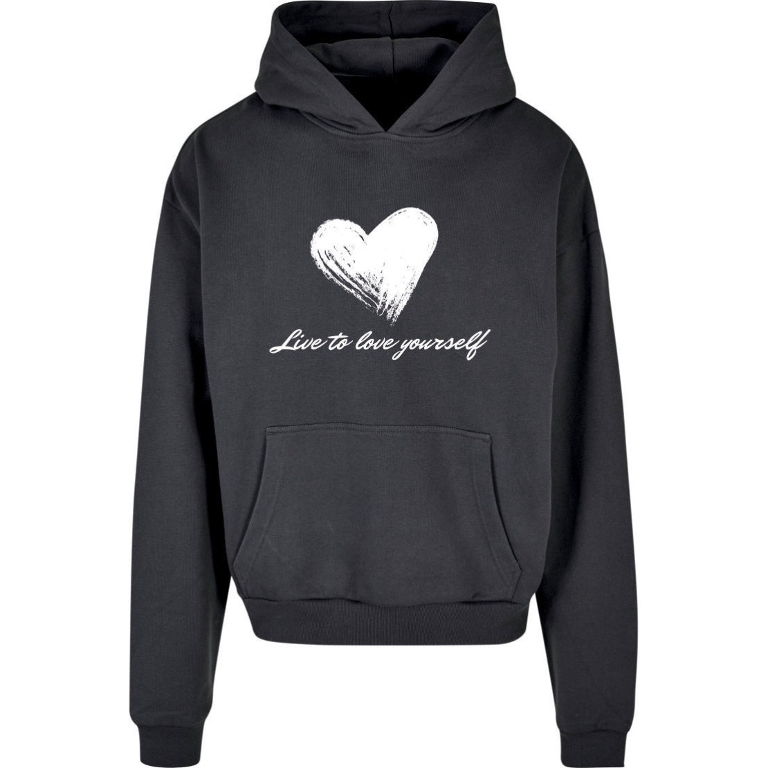 Hoodie Heart grau