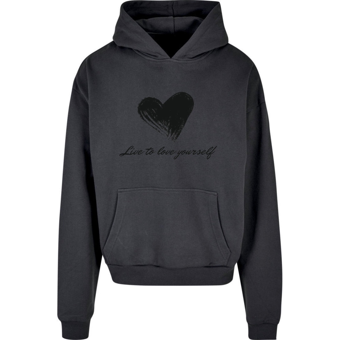 Hoodie Heart grau