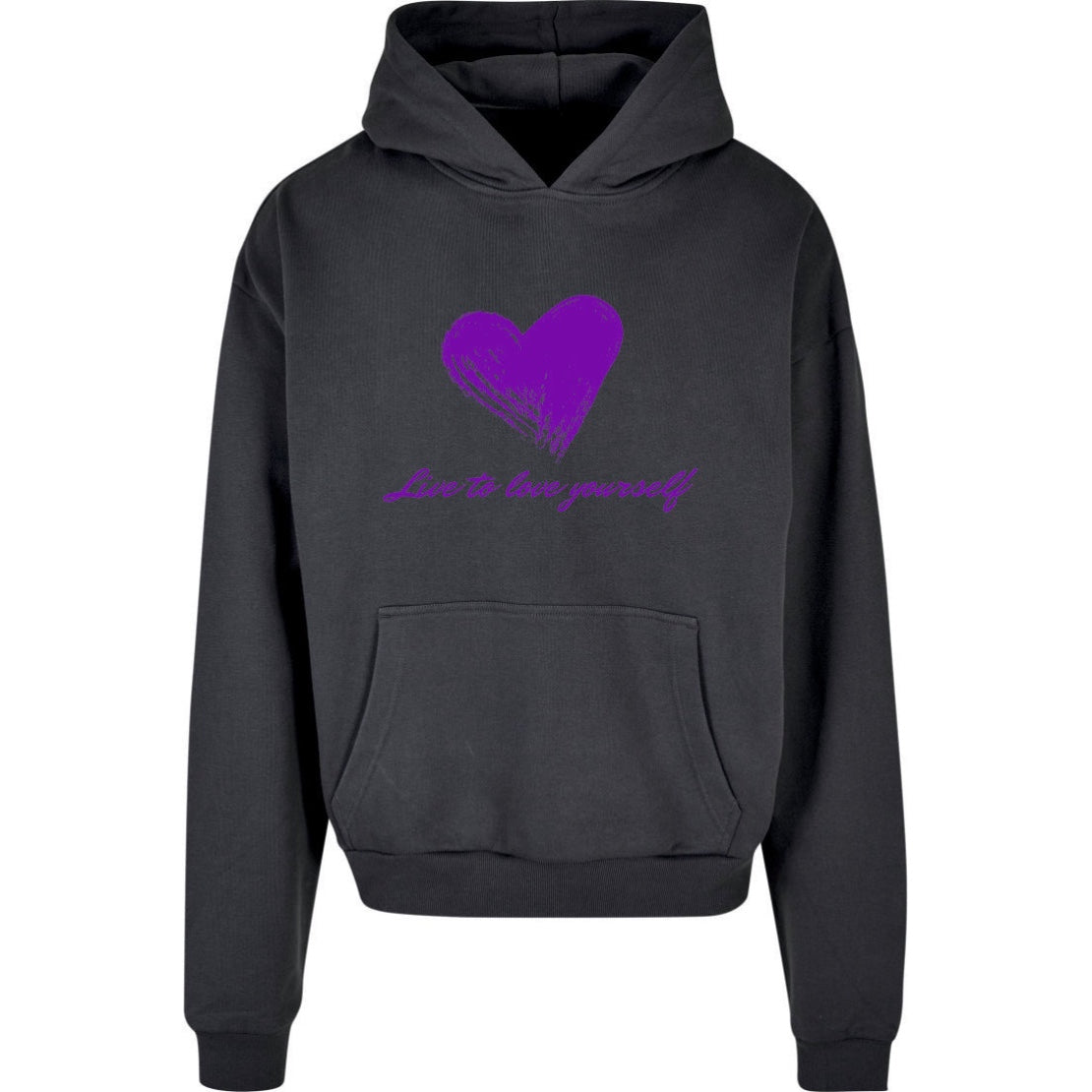 Hoodie Heart grau