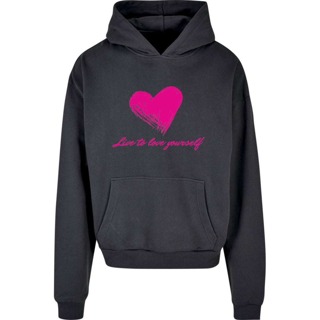 Hoodie Heart grau