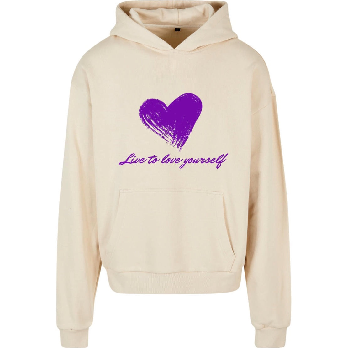 Hoodie Heart sand