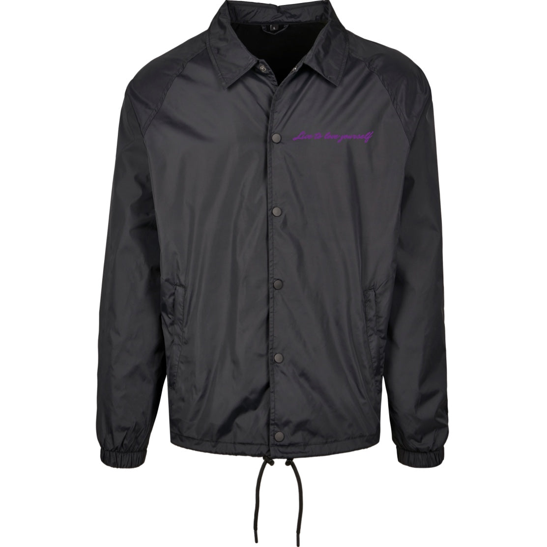 Jacke live to love yourself schwarz
