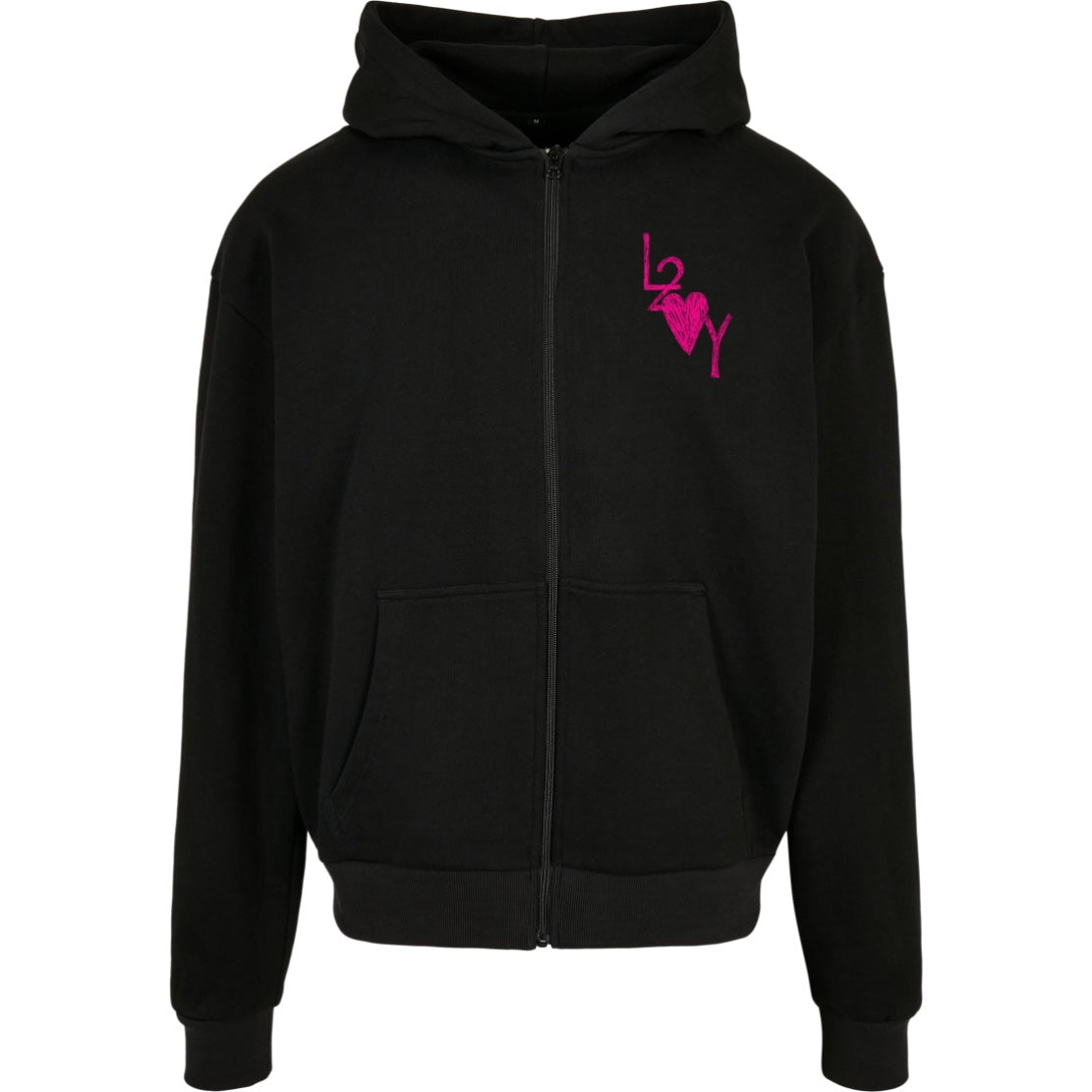 Zip Hoodie Basic schwarz