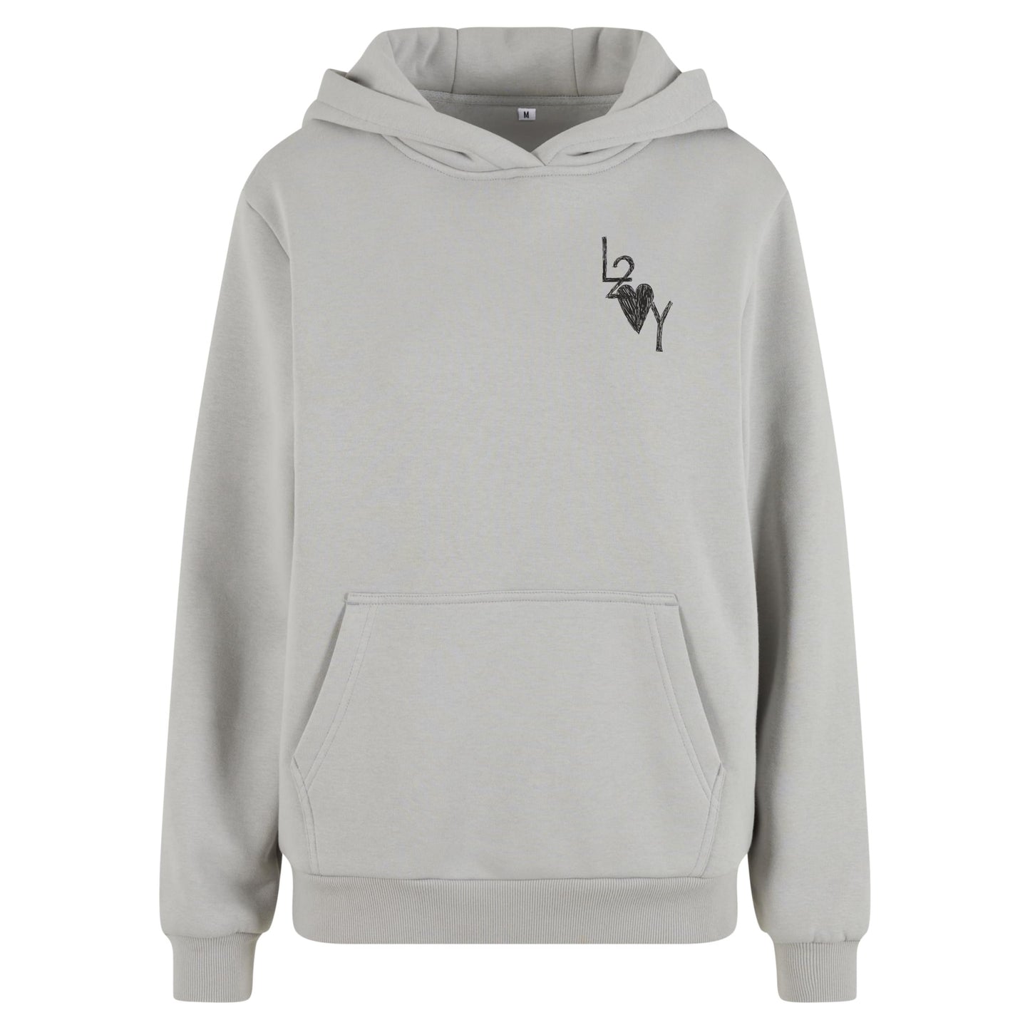 Damen Fluffy Hoodie Basic lightasphalt
