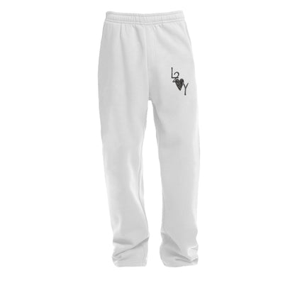 Fluffy Trackpant Basic weiß