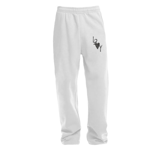 Fluffy Trackpant Basic weiß