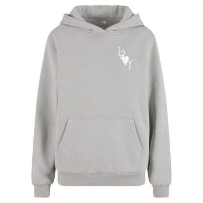 Damen Fluffy Hoodie Basic lightasphalt
