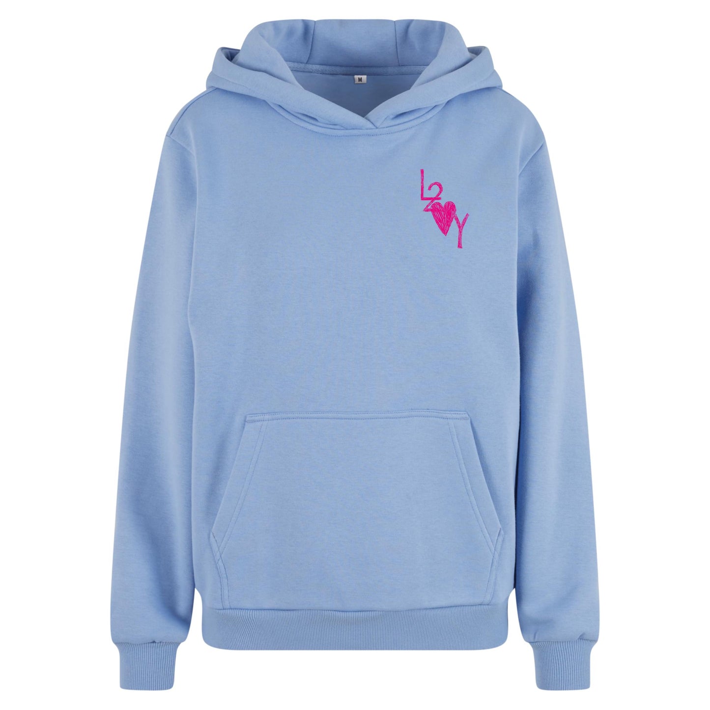 Damen Fluffy Hoodie Basic blau