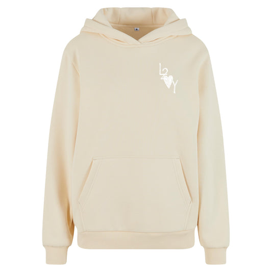 Damen Fluffy Hoodie Basic sand