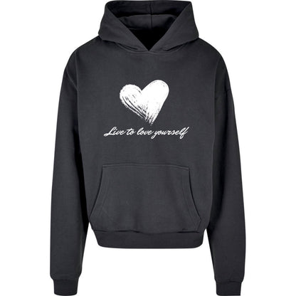 Hoodie Heart grau