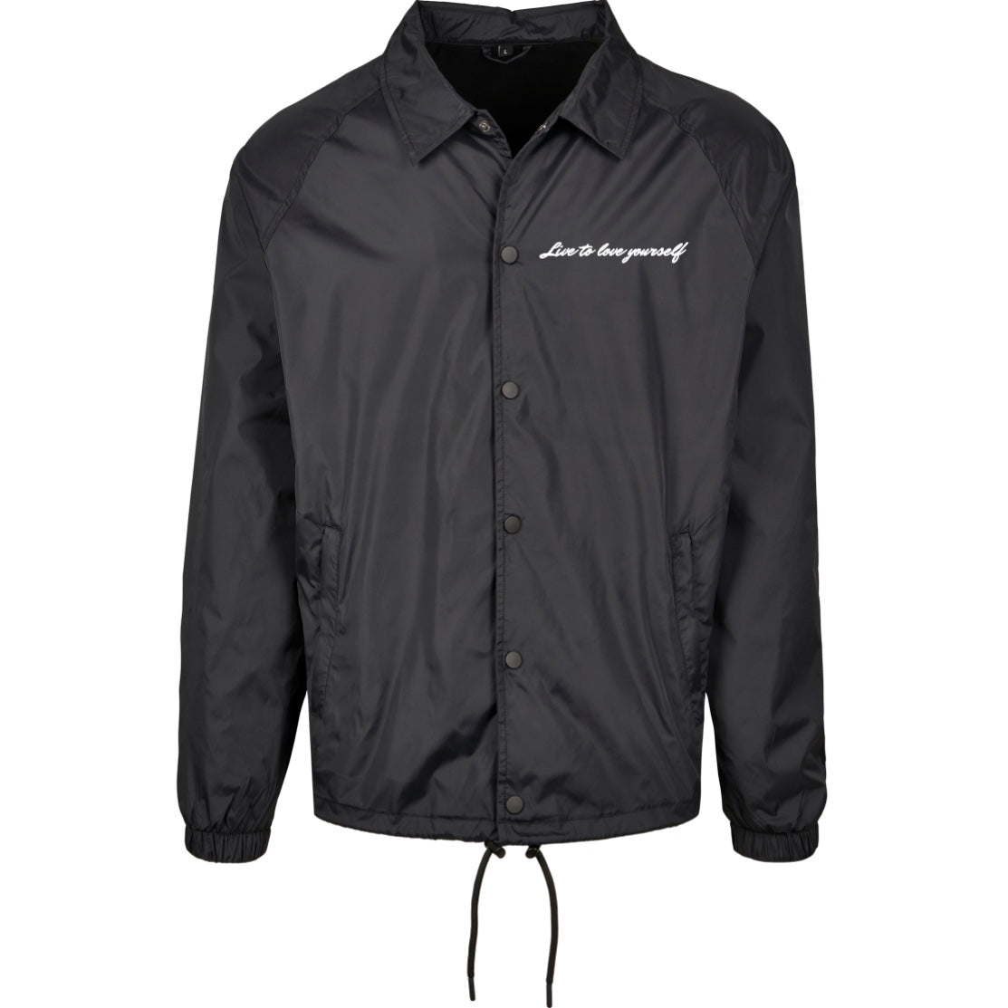 Jacke live to love yourself schwarz