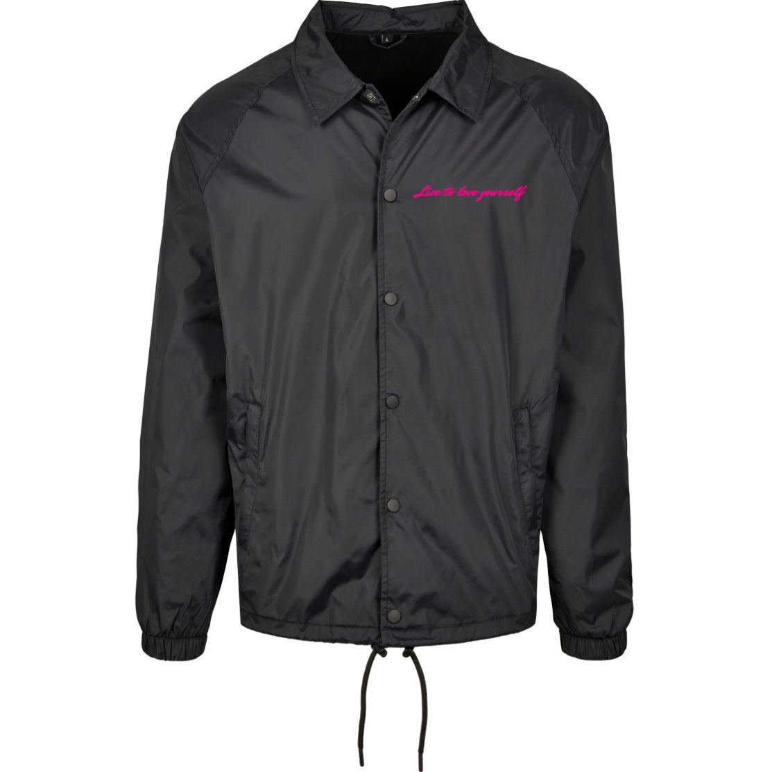 Jacke live to love yourself schwarz