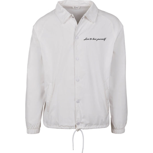 Jacke live to love yourself weiß