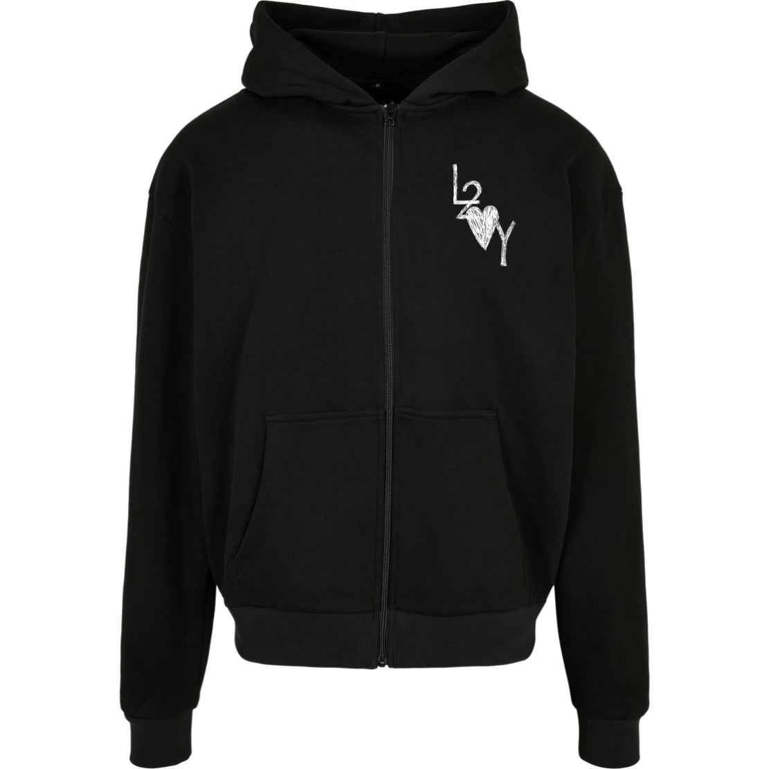 Zip Hoodie Basic schwarz