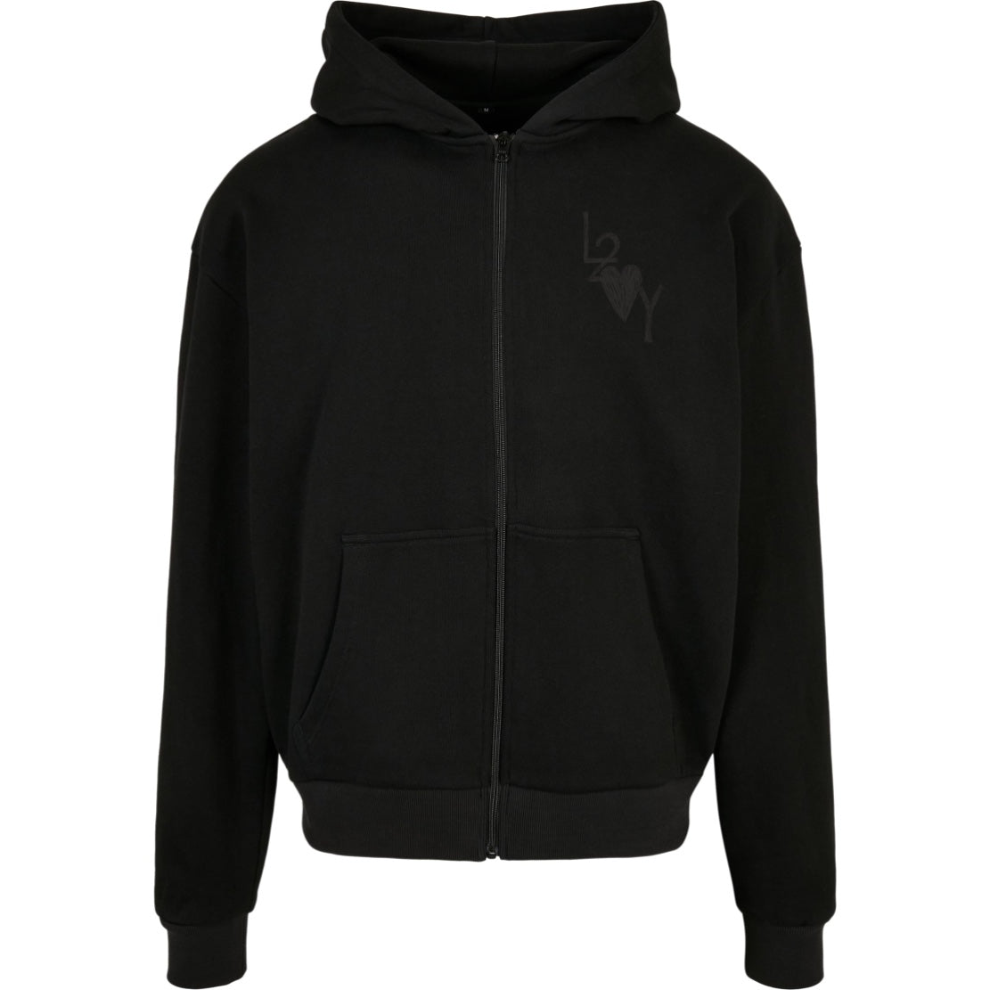 Zip Hoodie Basic schwarz