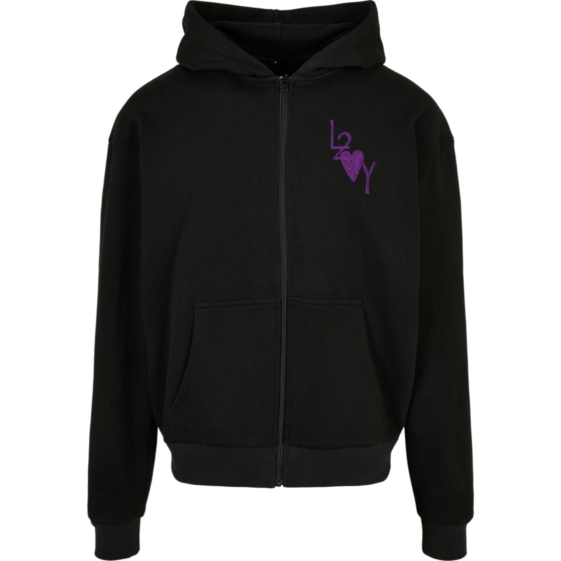 Zip Hoodie Basic schwarz
