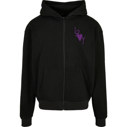 Zip Hoodie Basic schwarz