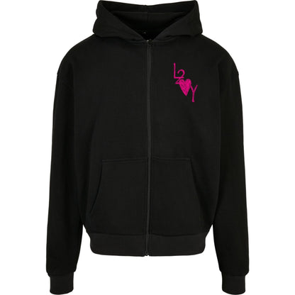 Zip Hoodie Basic schwarz