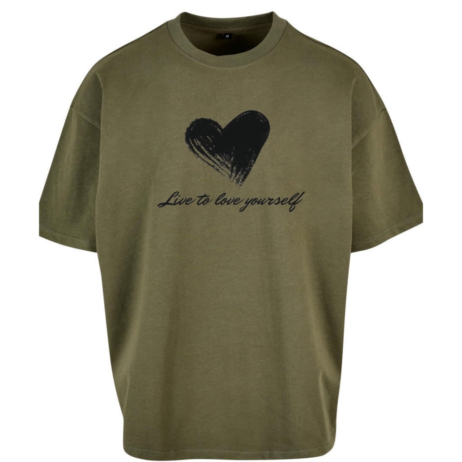 Shirt Heart olive