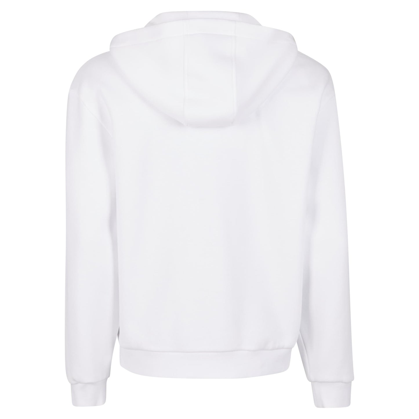 Fluffy Zip Hoodie Basic weiß