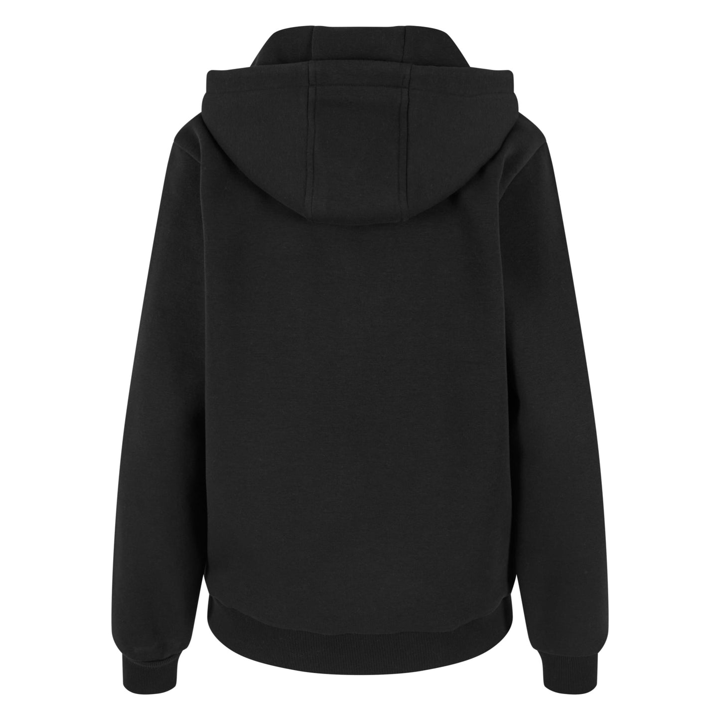 Damen Fluffy Hoodie Basic schwarz