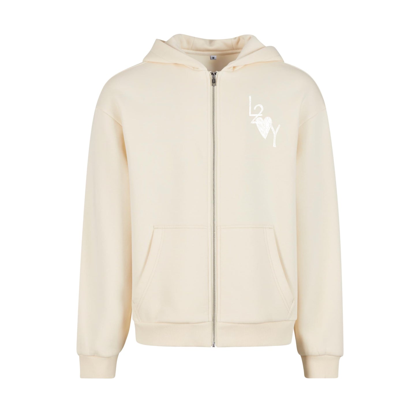 Fluffy Zip Hoodie Basic sand