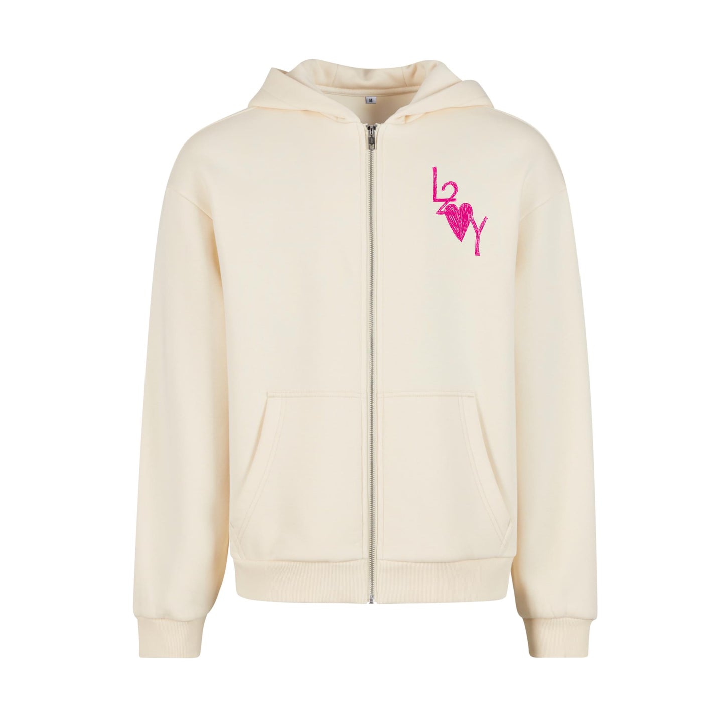 Fluffy Zip Hoodie Basic sand