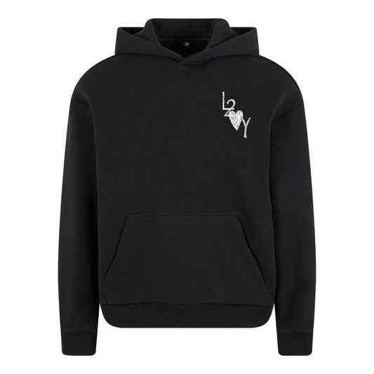 Fluffy Hoodie Basic schwarz