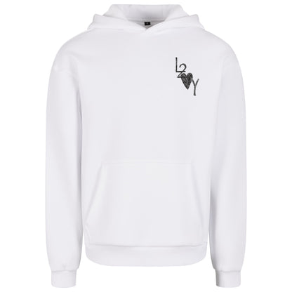 Fluffy Hoodie Basic weiß