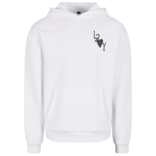 Fluffy Hoodie Basic weiß