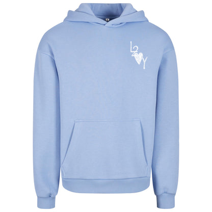 Fluffy Hoodie Basic blau