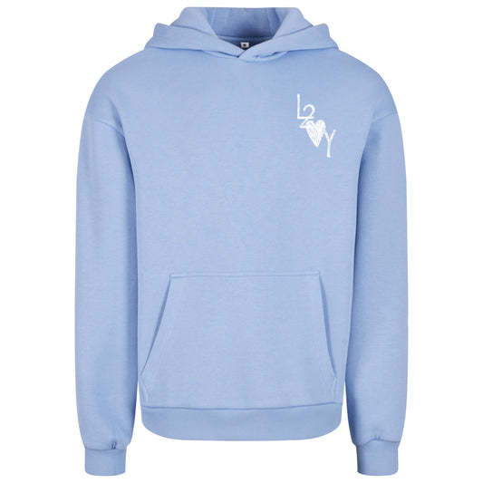 Fluffy Hoodie Basic blau