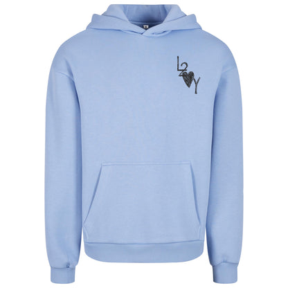 Fluffy Hoodie Basic blau