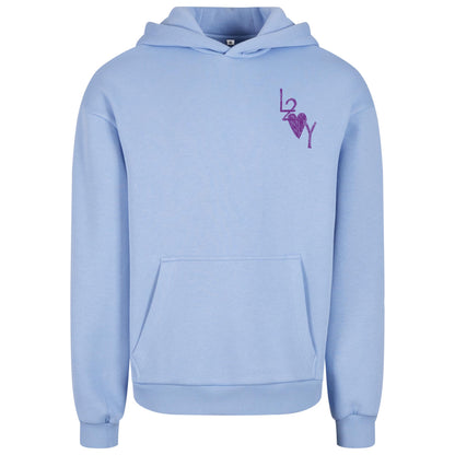 Fluffy Hoodie Basic blau