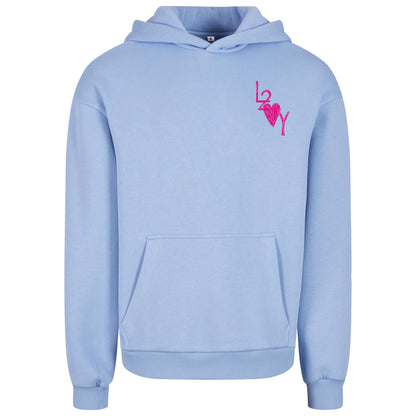 Fluffy Hoodie Basic blau