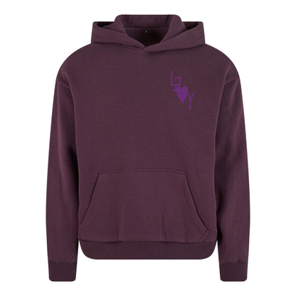 Fluffy Hoodie Basic lila
